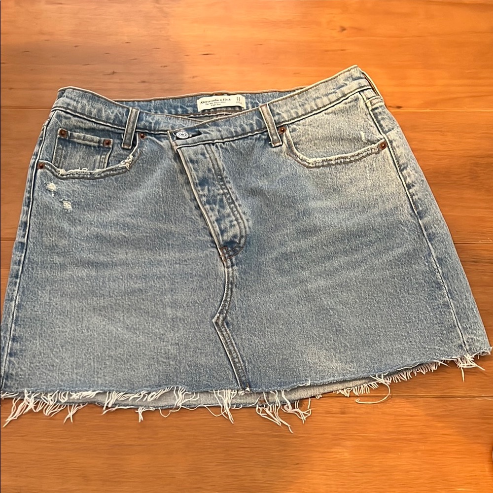 Abercrombie & Fitch Blue Denim Mini Skirt